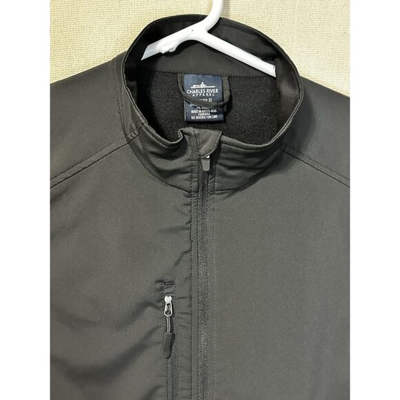 Men's Black Full Zip Charles River Apparel Pockets Jacket Size XL Black - Picture 7 of 14